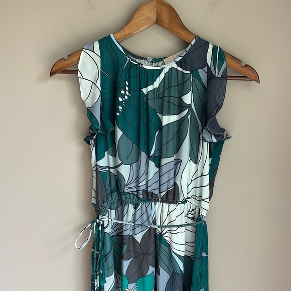 Loft Flutter Sleeve Floral Dress XS - Picture 2 of 7